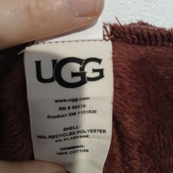 UGG Warm And Cozy Burgandy Red  Blanket Cardigan Womens Small - Picture 7 of 7